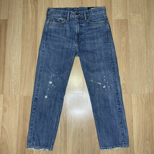 Vince Selvedge Jeans High Waisted Distressed Straight‎ Leg Size 26 Made in USA